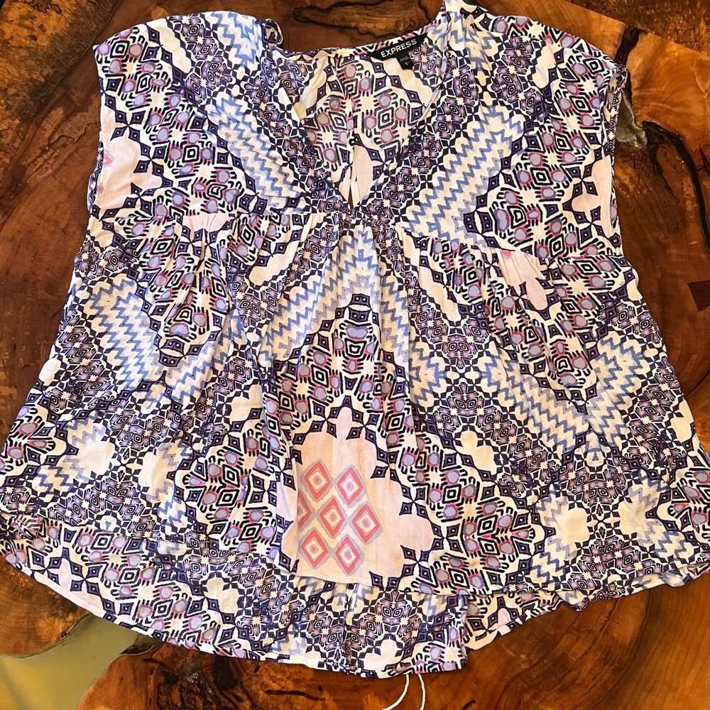 Express Size L Boho Top